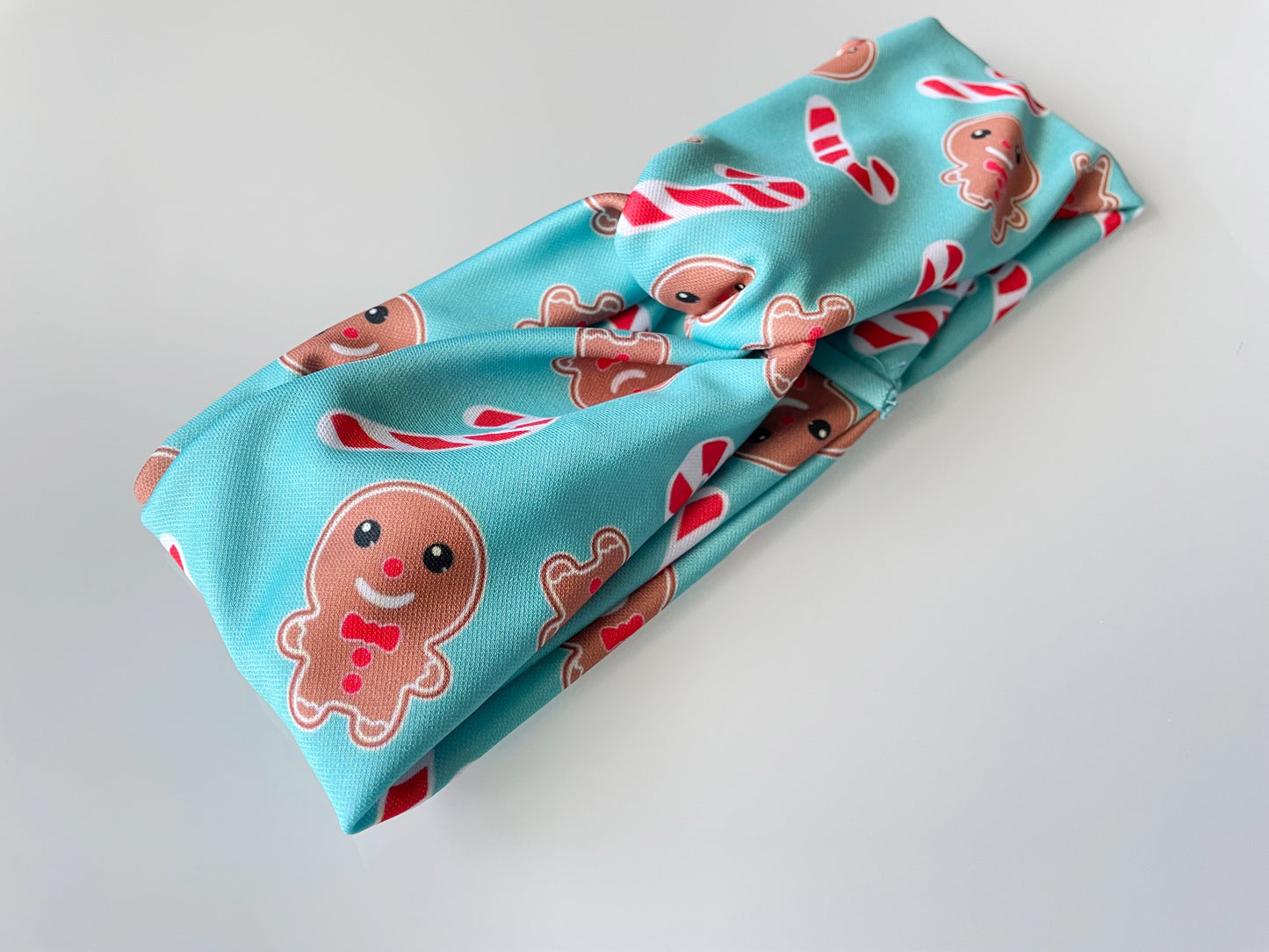 Gingerbread Candy Cane Headwrap Headband