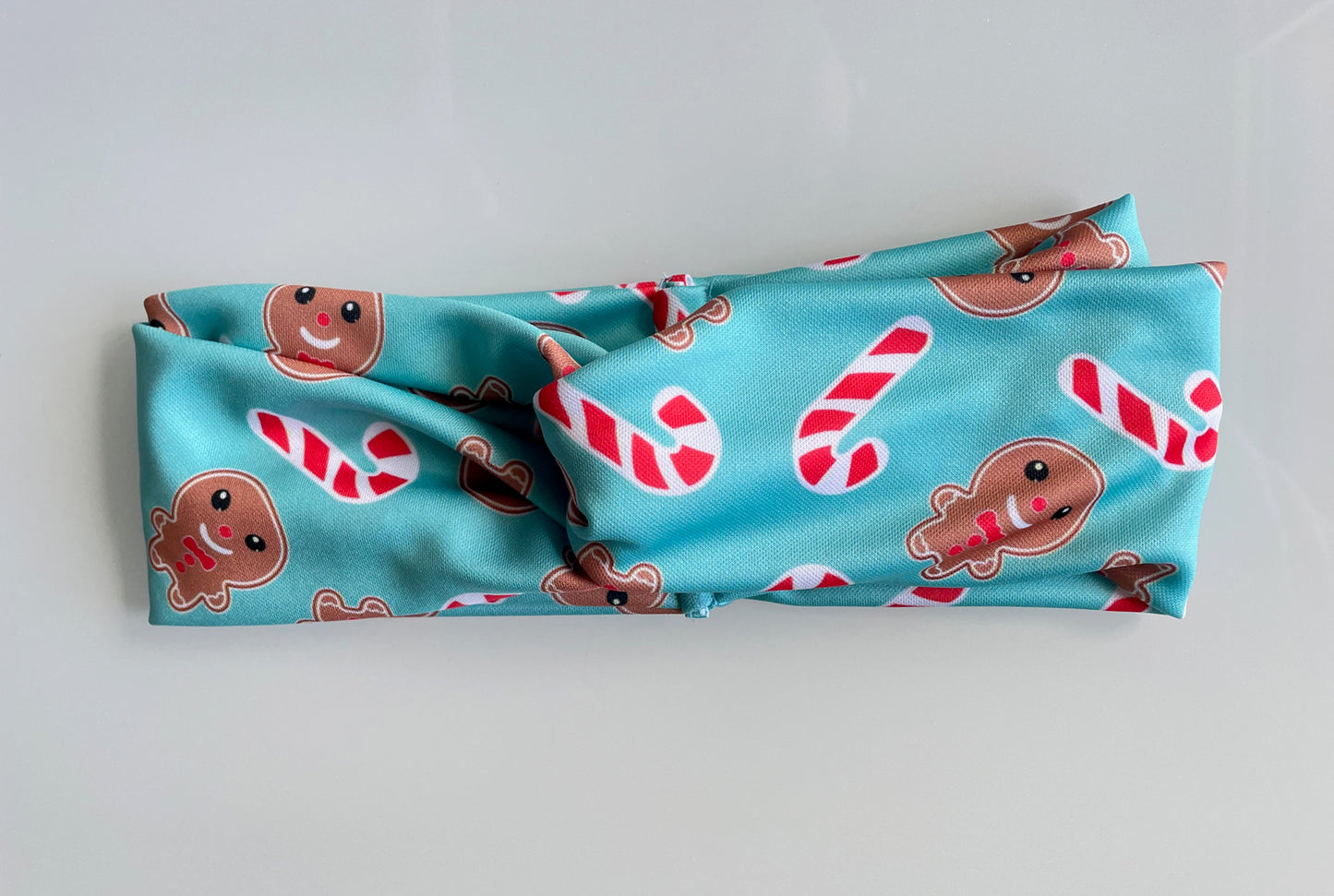 Gingerbread Candy Cane Headwrap Headband