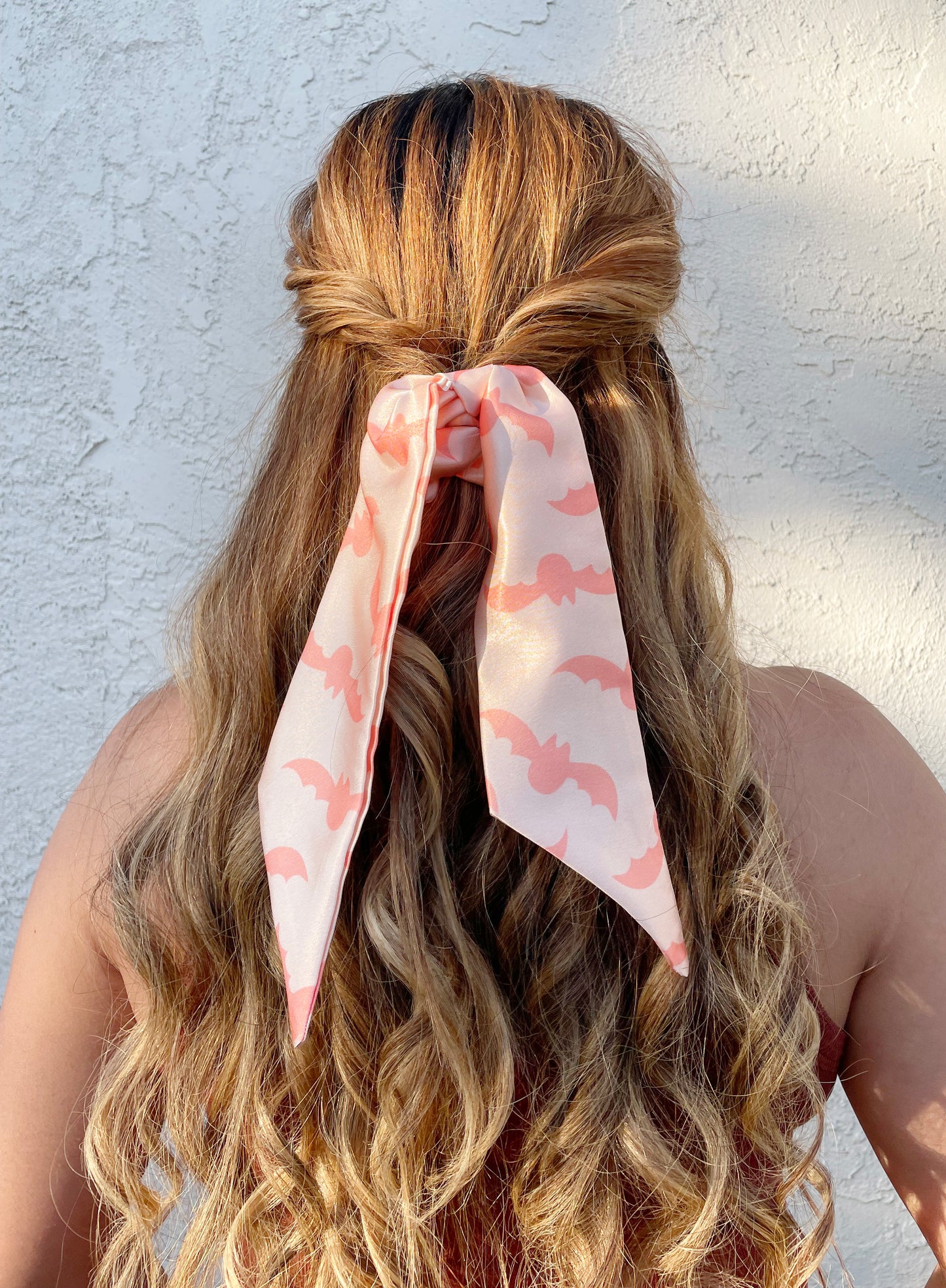 2 in 1 Striped Scrunchie Scarf