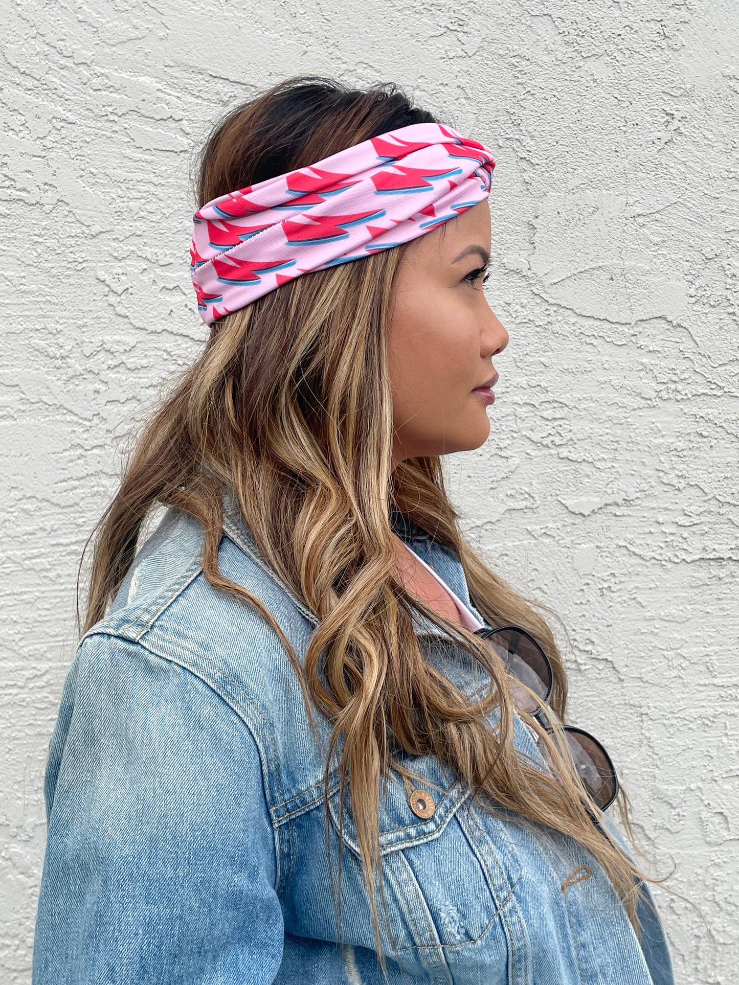 Lightning Bold Pink Headwrap Headband